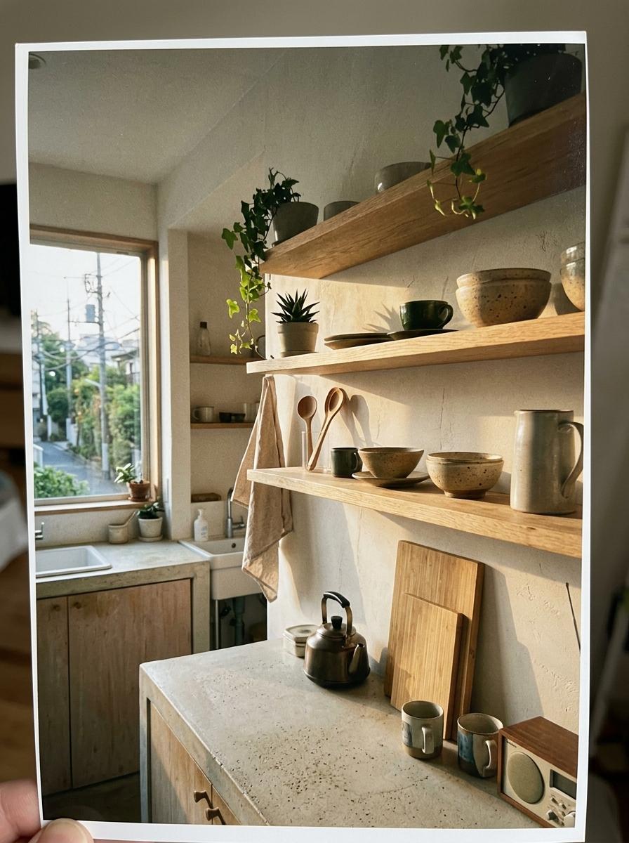 Embrace Simplicity With Japandi Kitchen Open Shelving Units