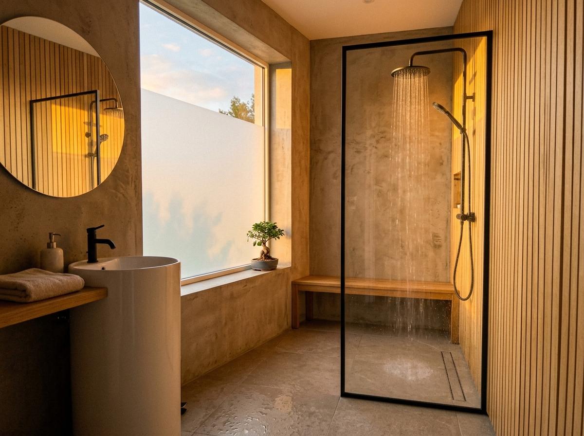 Embrace The Warmth Of A Minimalist Japandi Bathroom Retreat