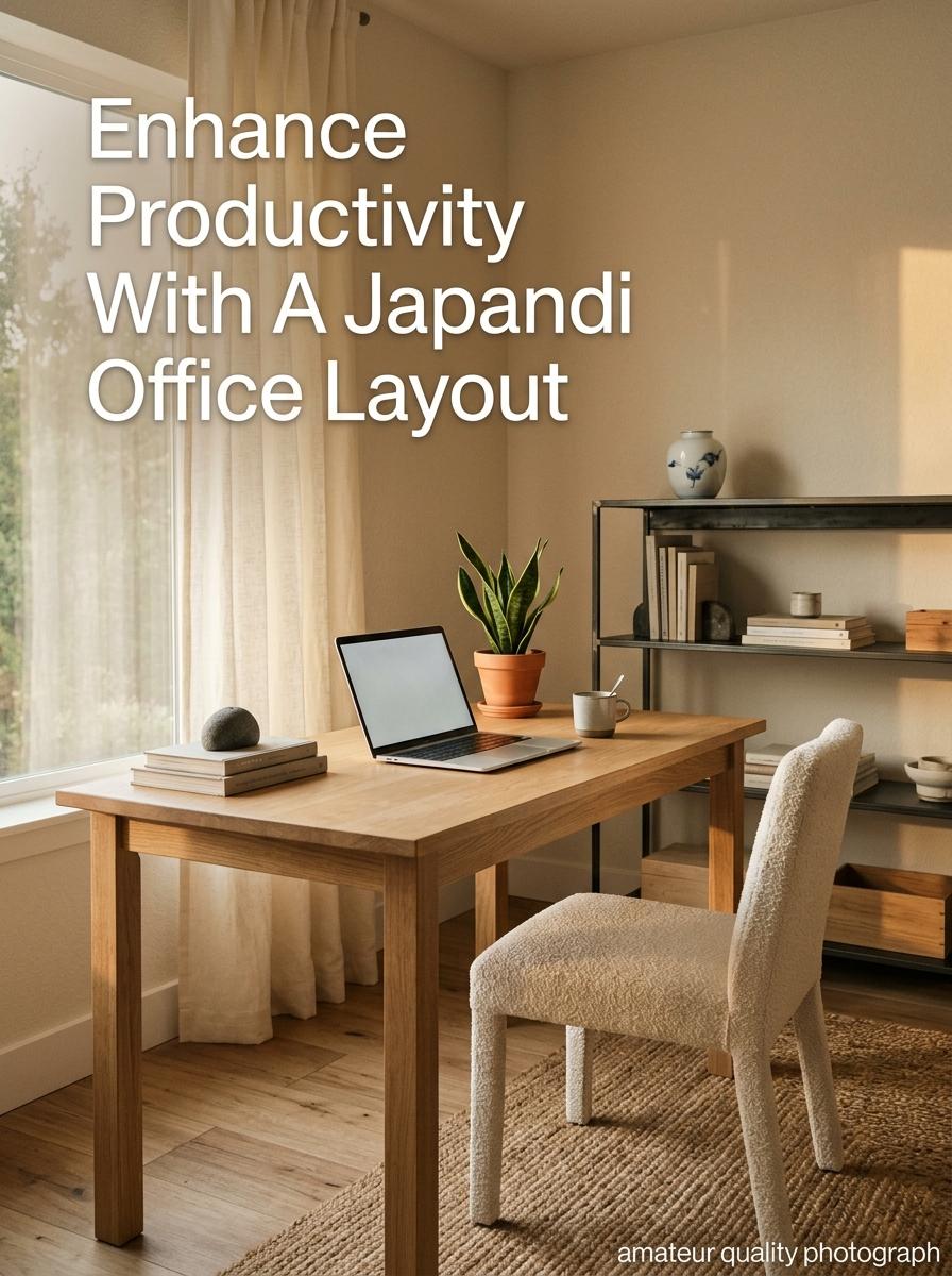 Enhance Productivity With A Japandi Office Layout