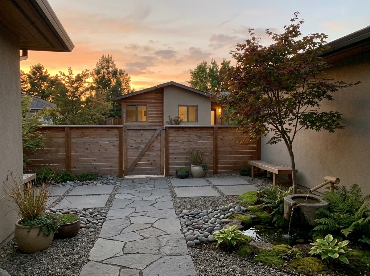 Enhance Your Garden With Elegant Japandi Courtyard Design