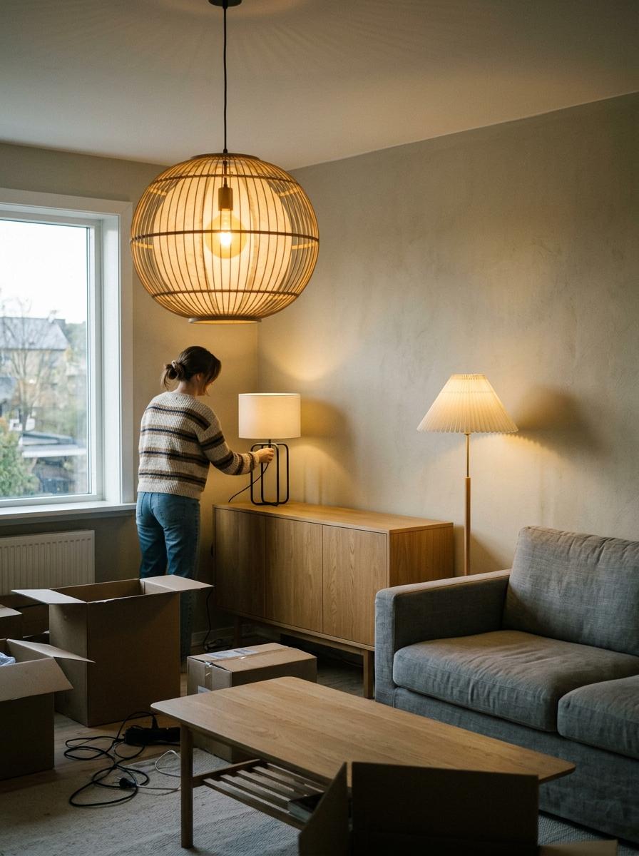 Enhancing Your Living Room With Modern Japandi Lighting Fixtures