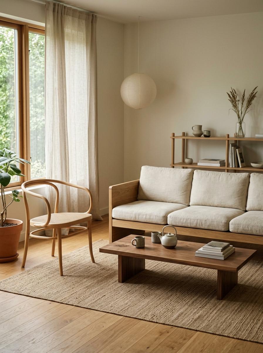 Essential Furniture Elements For A Sophisticated Japandi Living Room