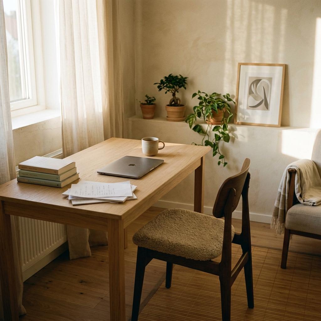 Experience A Balanced Lifestyle With A Japandi Home Office