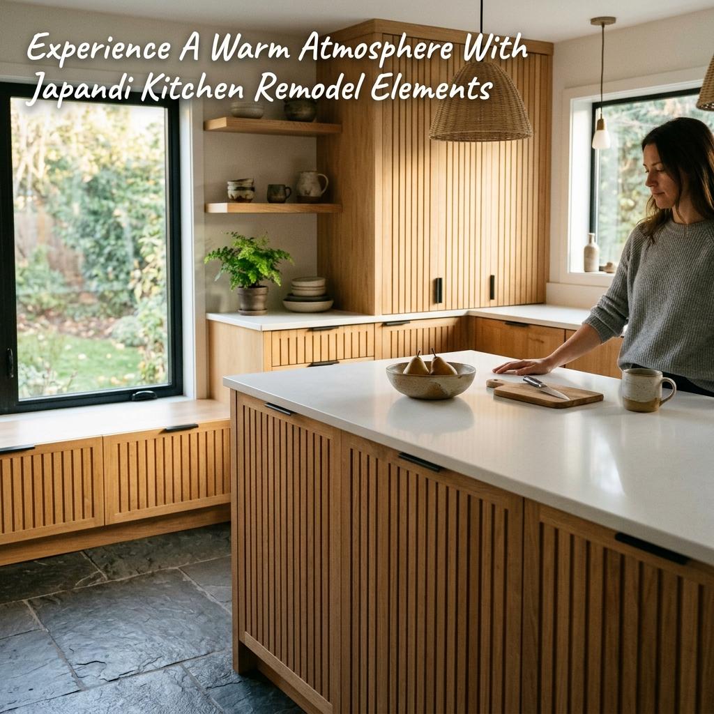 Experience A Warm Atmosphere With Japandi Kitchen Remodel Elements