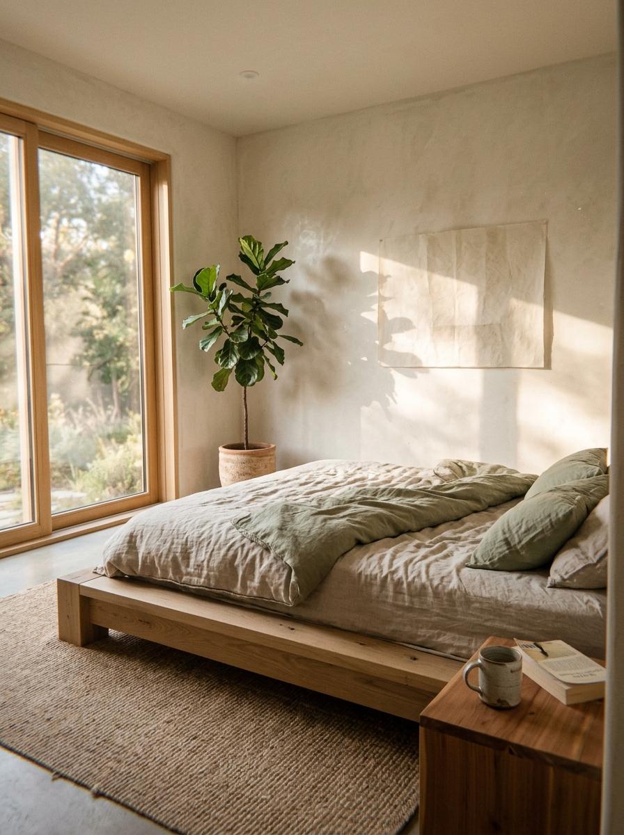 Experience The Essence Of A Grand Japandi Sleeping Quarter
