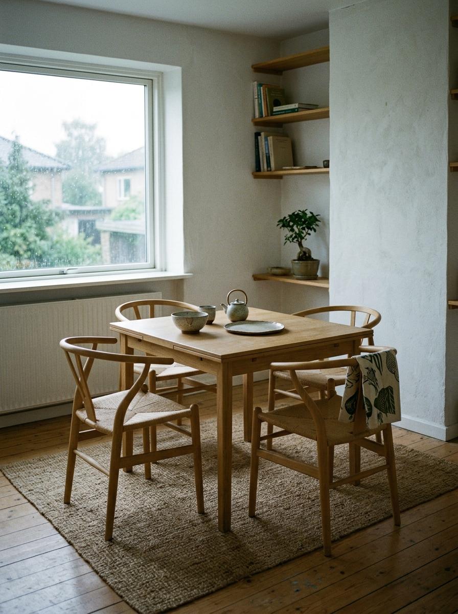 Explore A Curated Home With Japandi Dining Room Focus