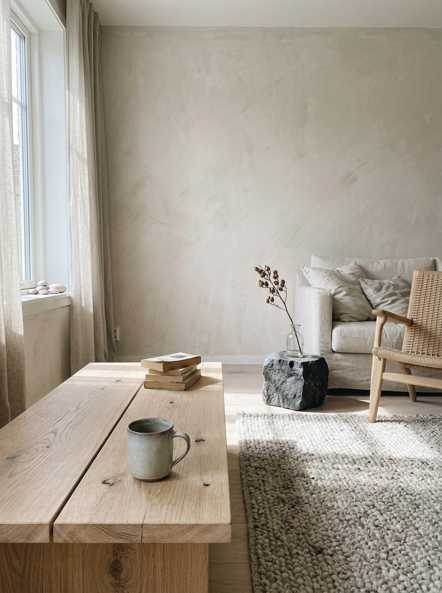 Explore The Nuances Of A Timeless Japandi Living Room Color Palette