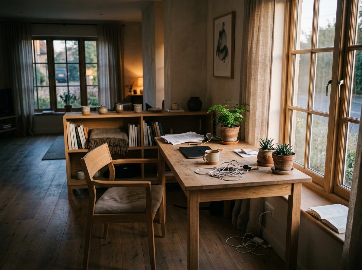 Explore This Sophisticated Japandi Office Interior Design