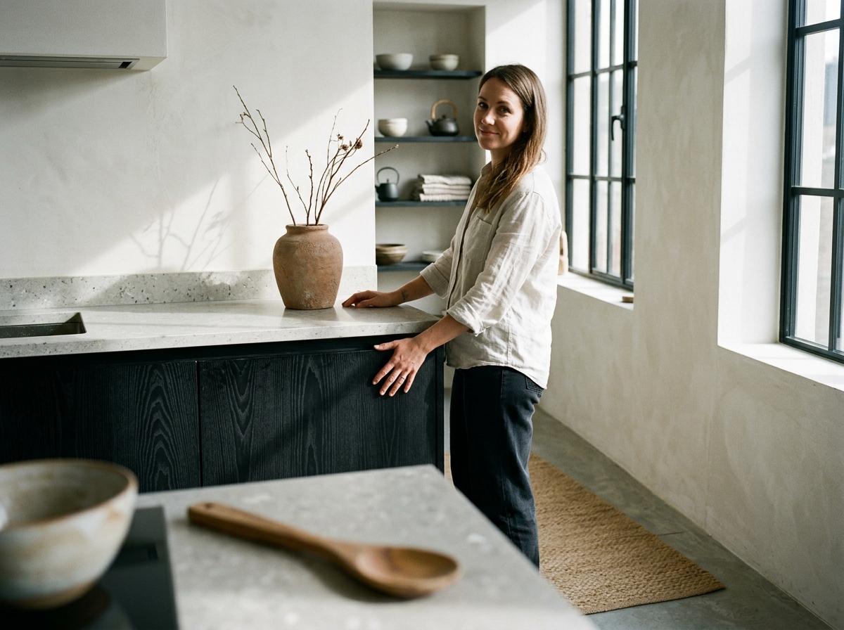 Exploring Textures Within A Contemporary Japandi Kitchen