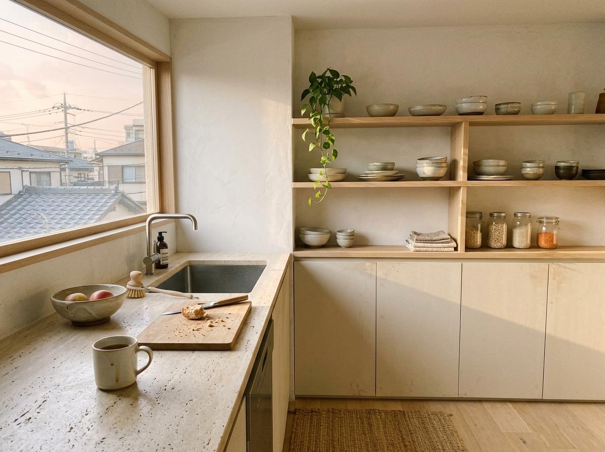 Exploring The Aesthetic Of A Minimalist Japandi Kitchen Layout