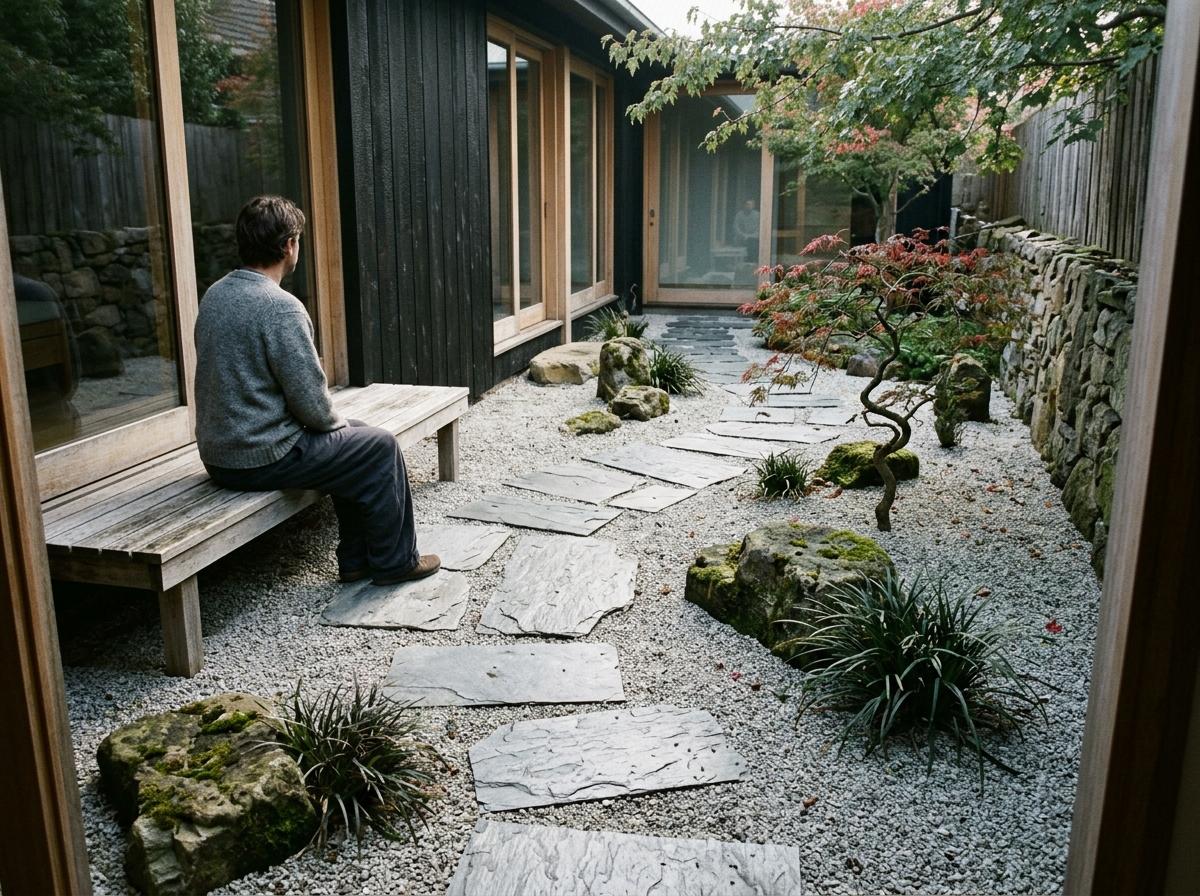 Exploring The Quiet Beauty Of A Hidden Japandi Zen Garden