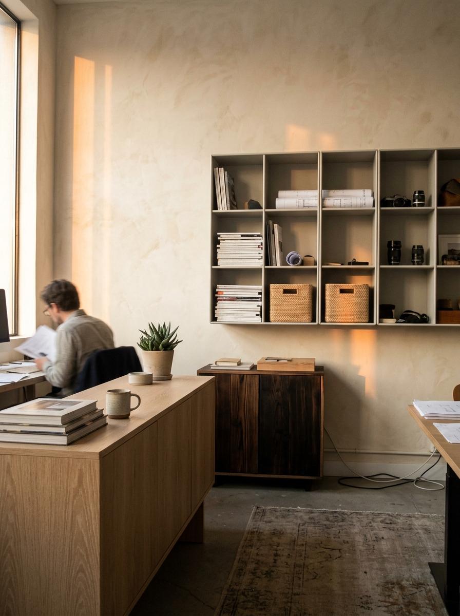 Exploring Versatile Storage Pieces For A Japandi Professional Studio