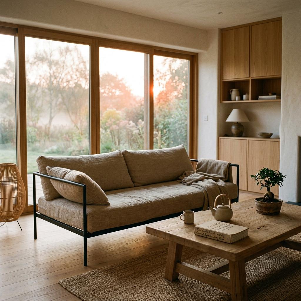 Find Comfort In A Carefully Curated Japandi Living Room