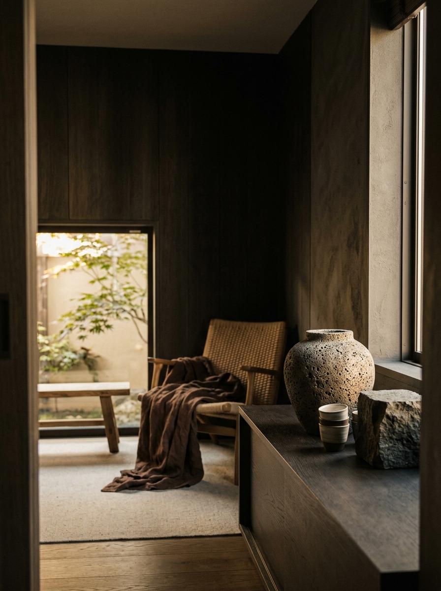 Find Comfort In The Depth Of Earthy Moody Japandi Hues