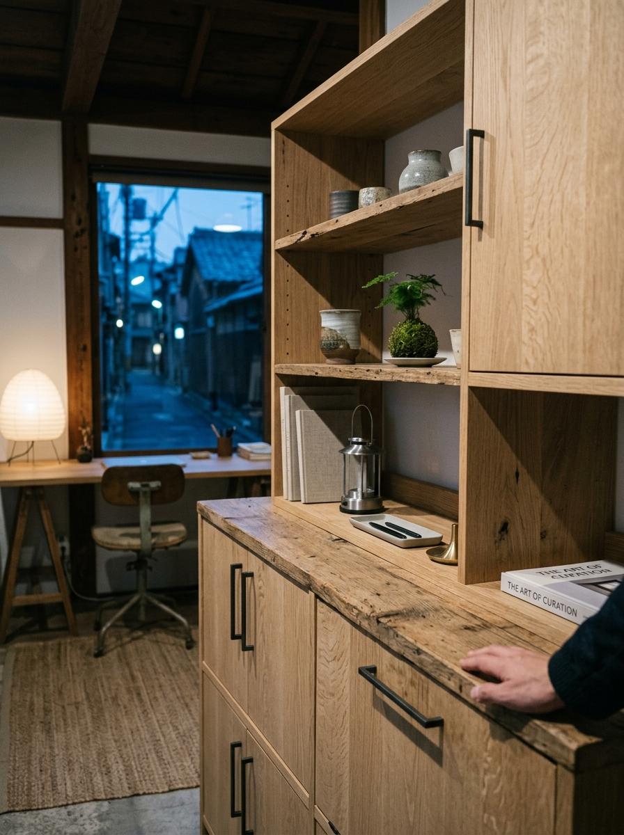 Finding The Perfect Balance With Japandi Office Storage