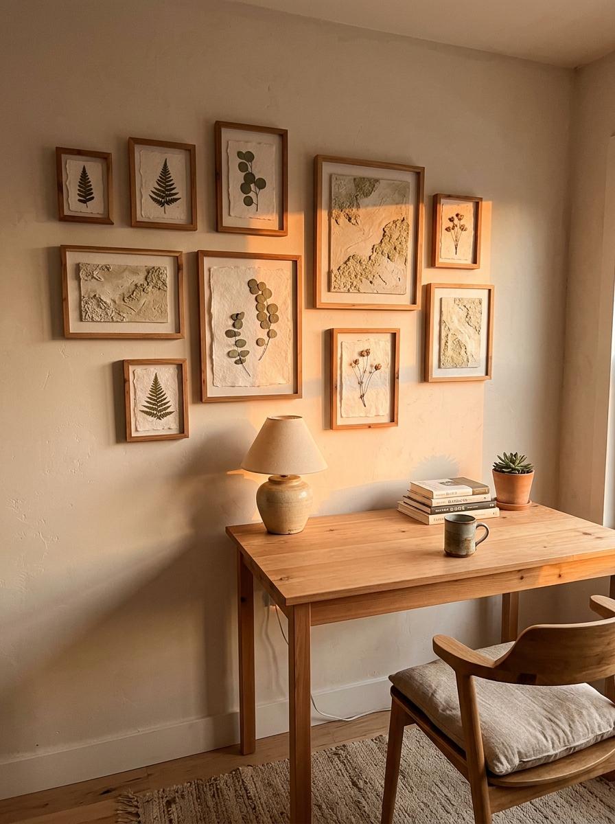 Framing Nature Through Organic Japandi Wall Art Decor