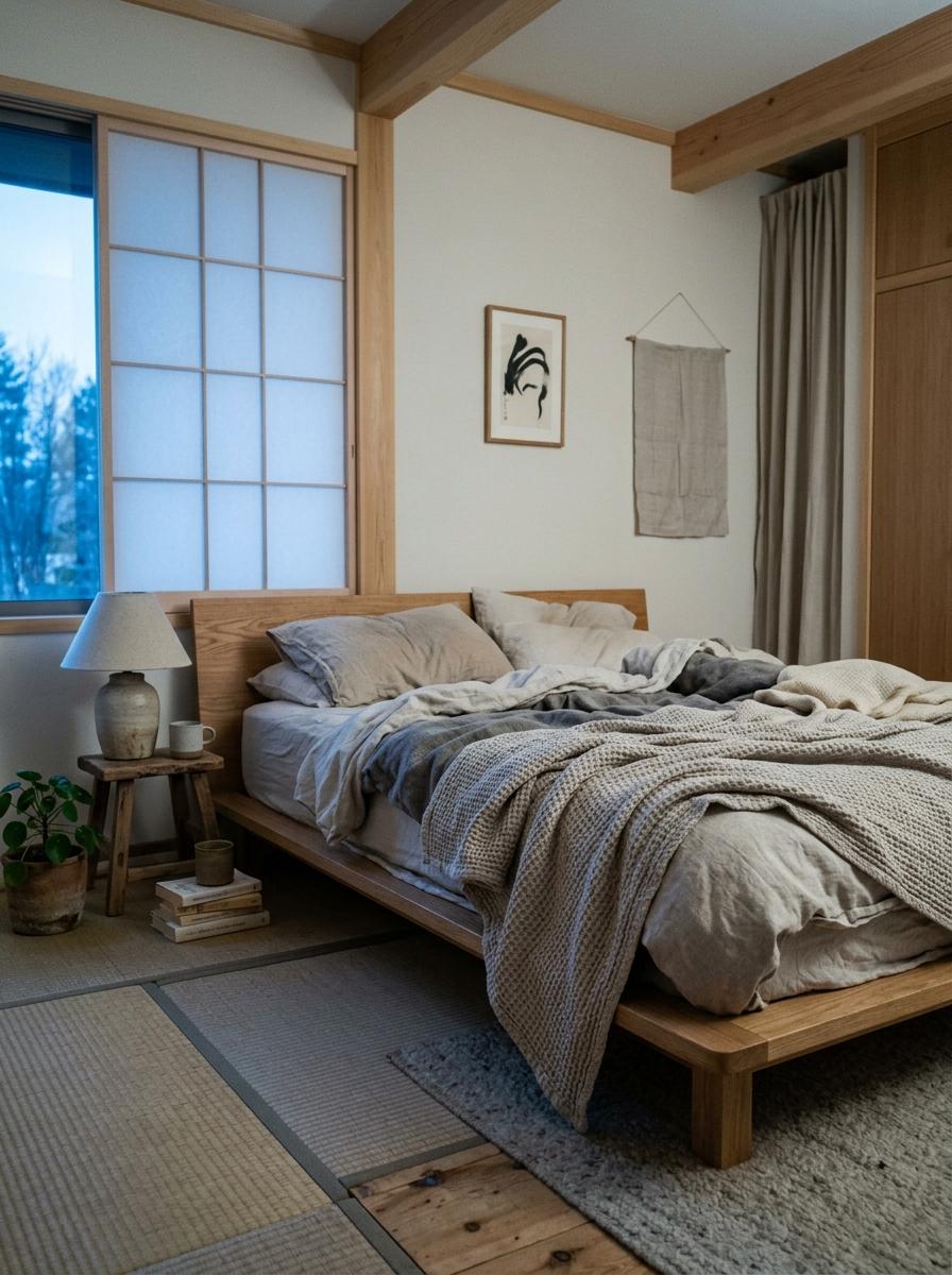 Functional Beauty In A Japandi Inspired Sleeping Area