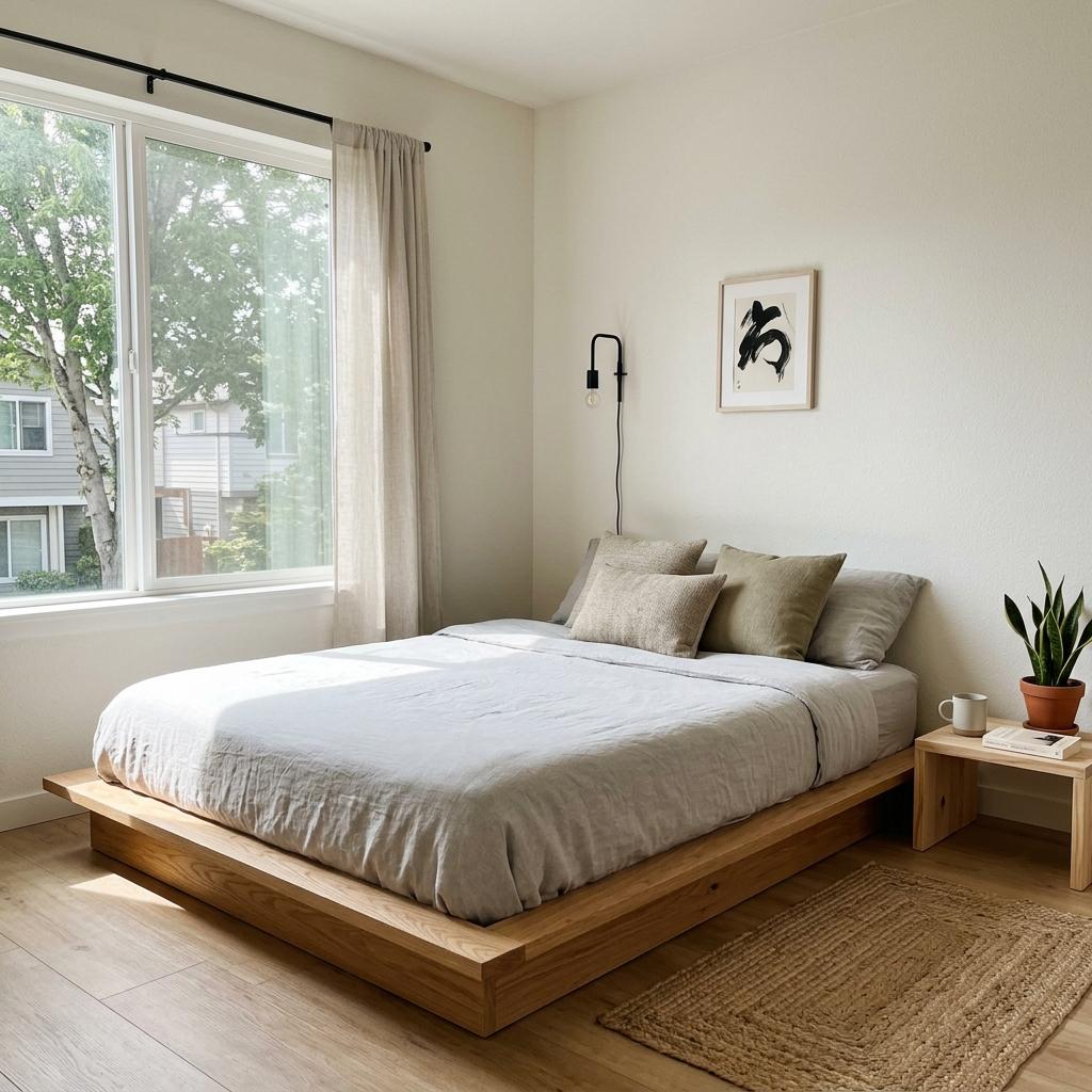 Functional Beauty Meets Japandi Style In This Sleeping Area
