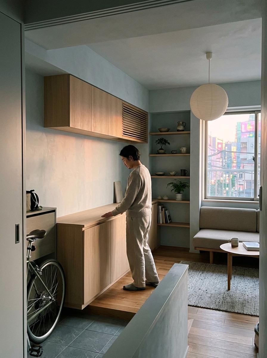 Functional Beauty Within A Compact Japandi Style House
