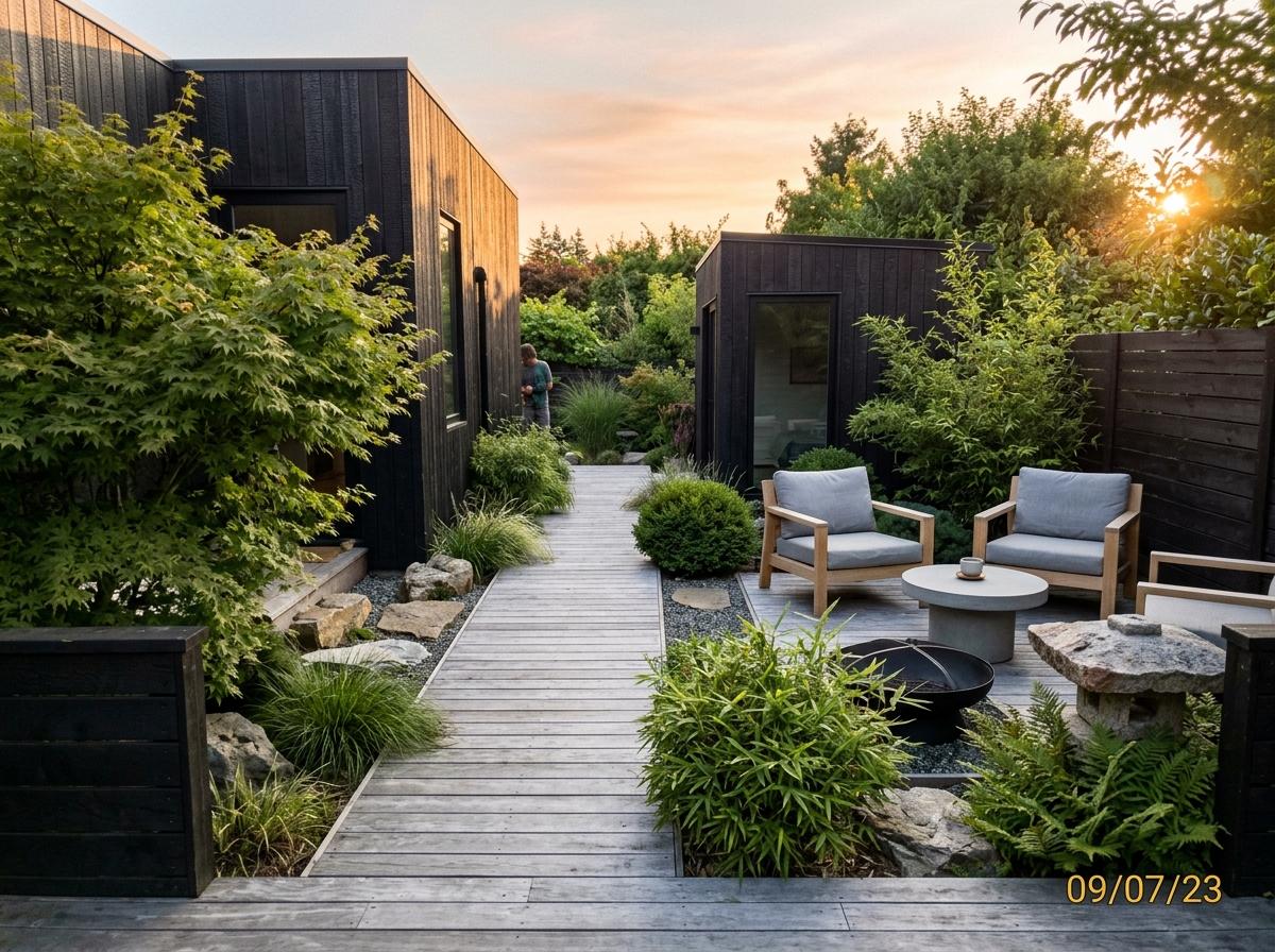 Functional Design Meets Nature In This Modern Japandi Backyard