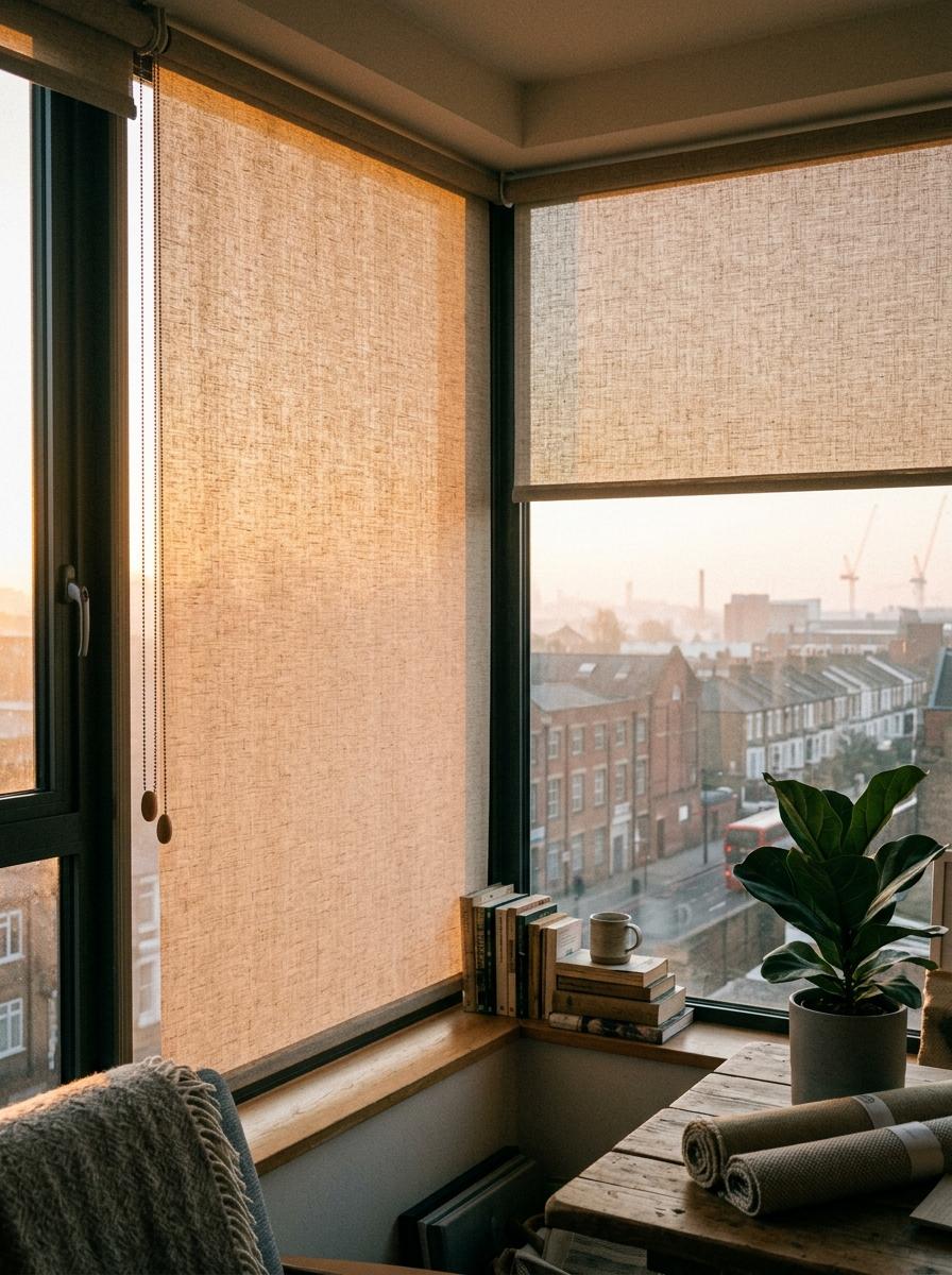 Functional Elegance Of Modern Japandi Roller Blinds