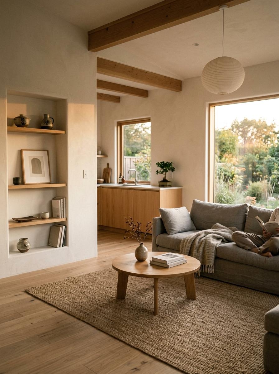 Glimpse A Fashionable Modern Home With Japandi Interior Design