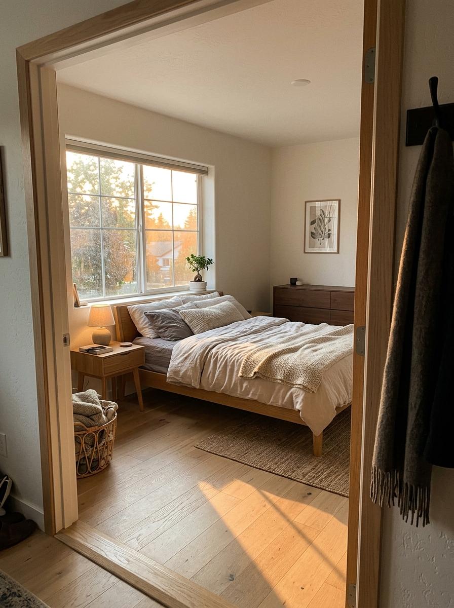 Glimpse A Fashionable Scandinavian Home With Japandi Bedroom Design