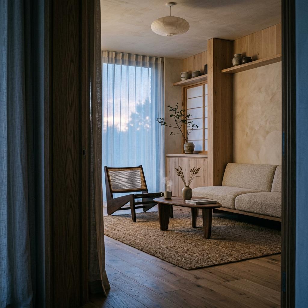 Glimpse A Sophisticated Suite With Japandi Interior Influences