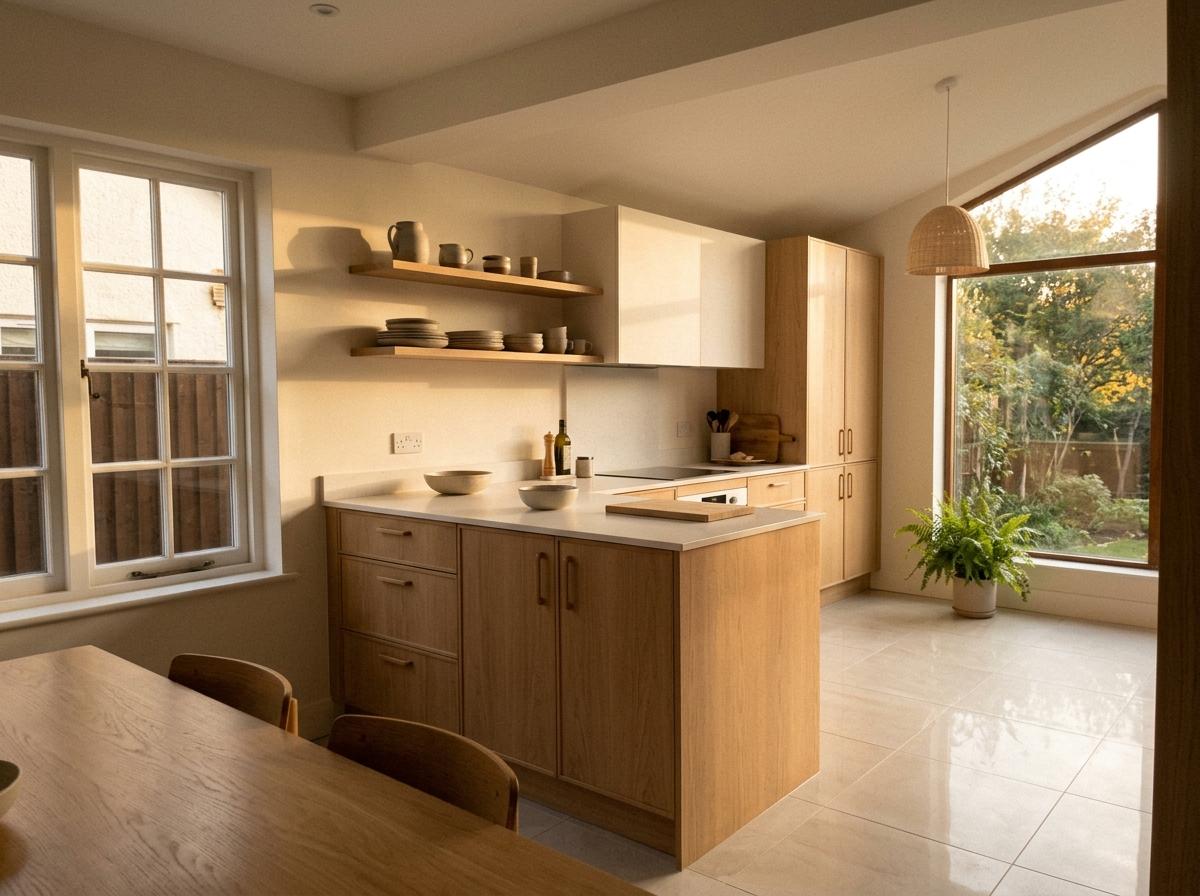 Glimpse Into A Light Filled Japandi Kitchen Remodel