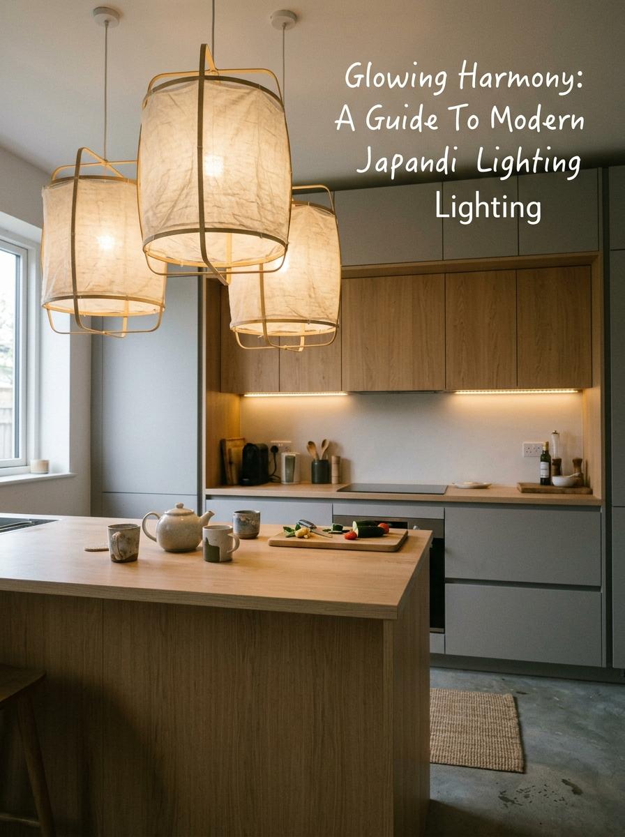 Glowing Harmony: A Guide To Modern Japandi Kitchen Lighting