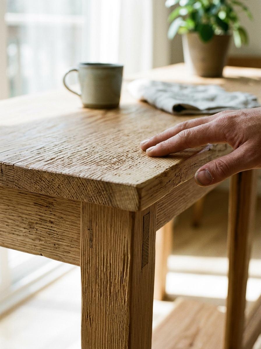 Handcrafted Details Within Sustainable Japandi Furniture Design