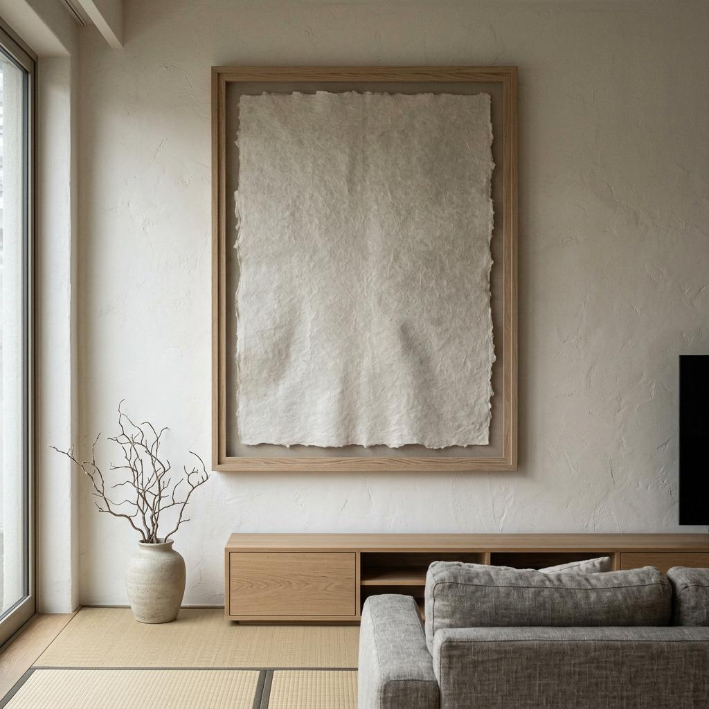 Harmonious Interiors Showcasing Minimalist Japandi Living Room Wall Art