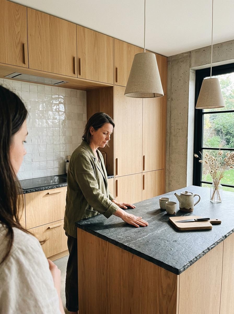 Harmonious Materials Used In Modern Japandi Kitchen Interiors