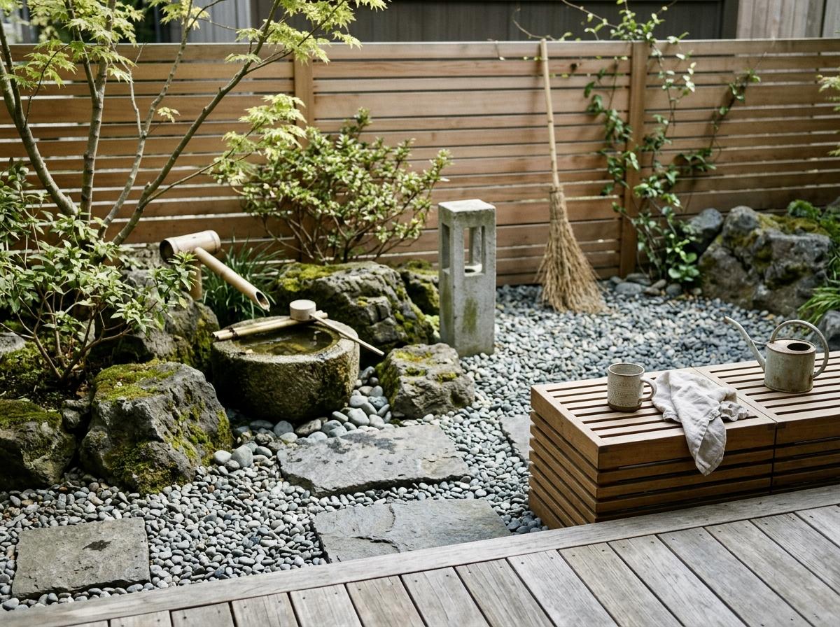 Harmonious Outdoor Decor For A Traditional Japandi Garden