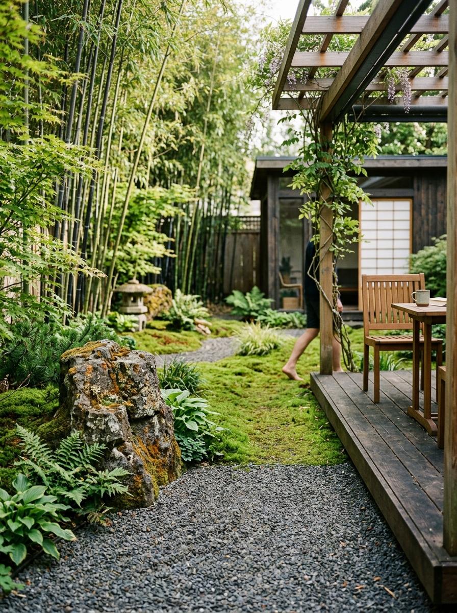 Harmonious Outdoor Living In A Japandi Style Landscape