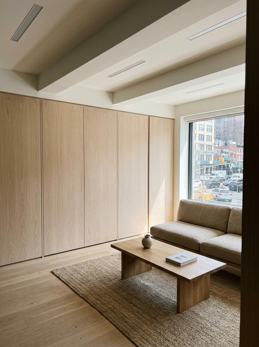 Harmonizing Style In A Sleek Japandi Living Room