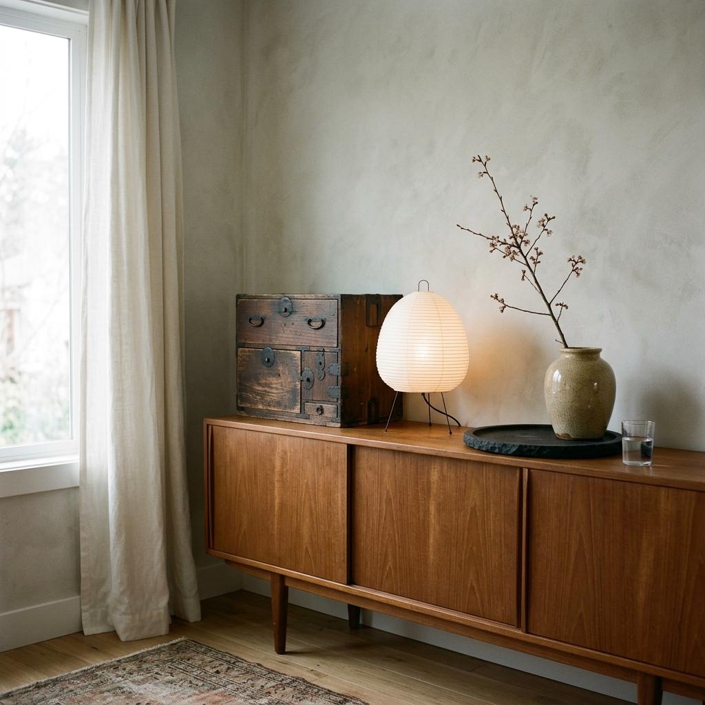 Harmonizing Vintage Treasures With Clean Japandi Lines