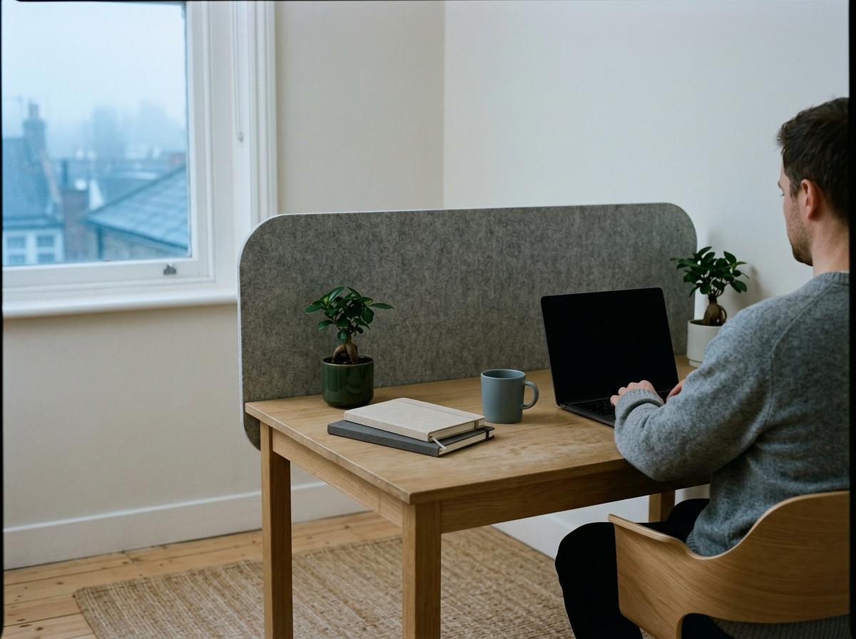How Muted Tones Define A Professional Japandi Workspace