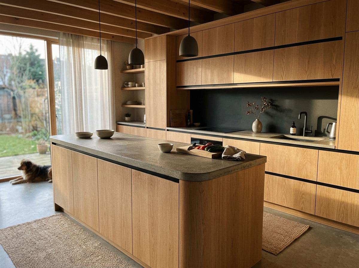 How Sleek Cabinetry Enhances A Polished Japandi Kitchen
