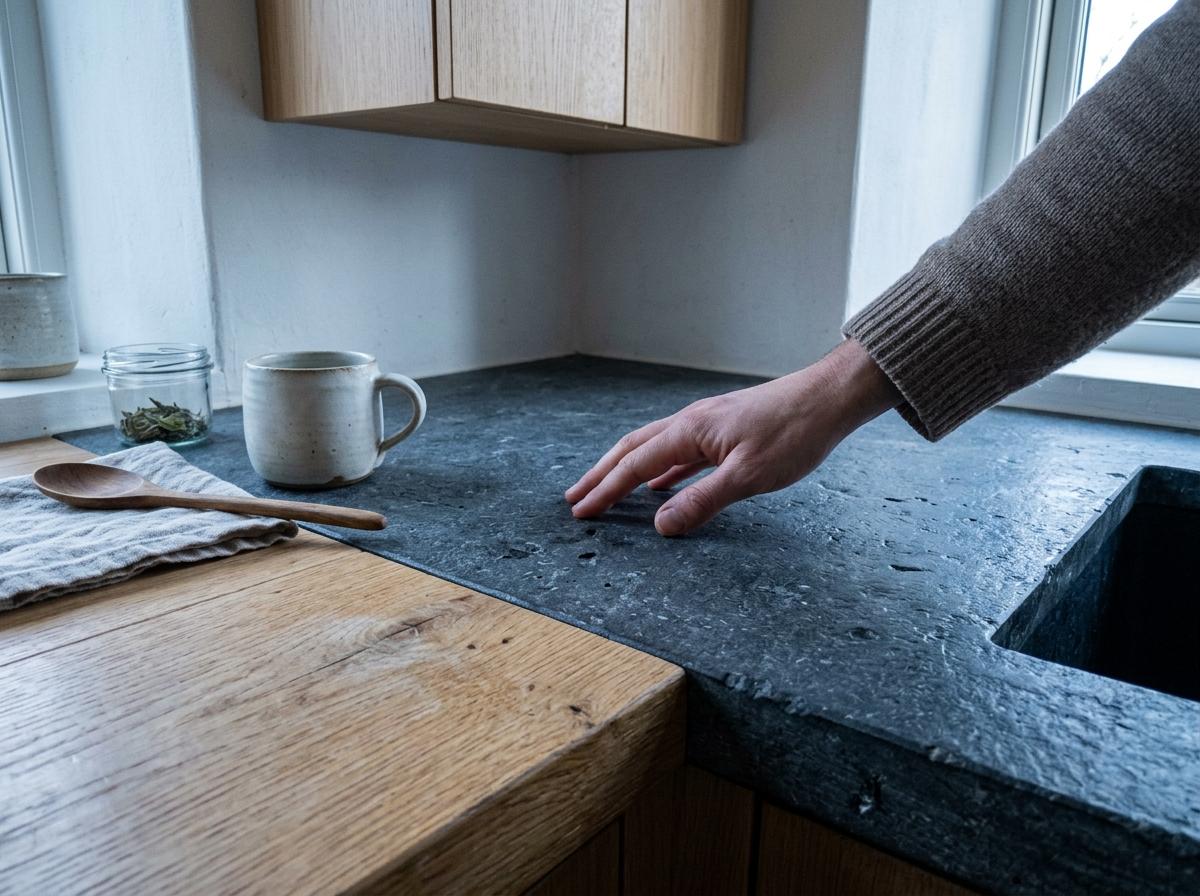 How Tactile Surfaces Enhance Modern Japandi Kitchen Countertops