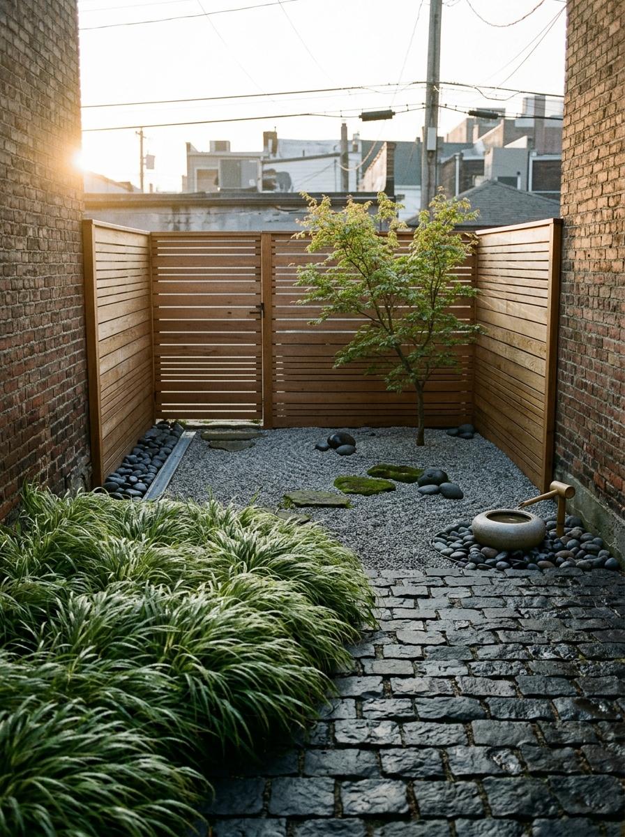 How This Small Courtyard Embraces Japandi Landscape Principles