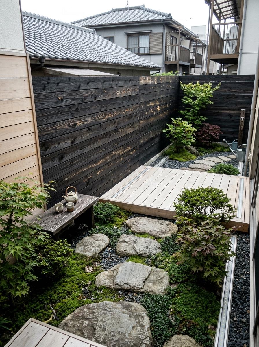 How This Small Garden Embraces Modern Japandi Backyard Style