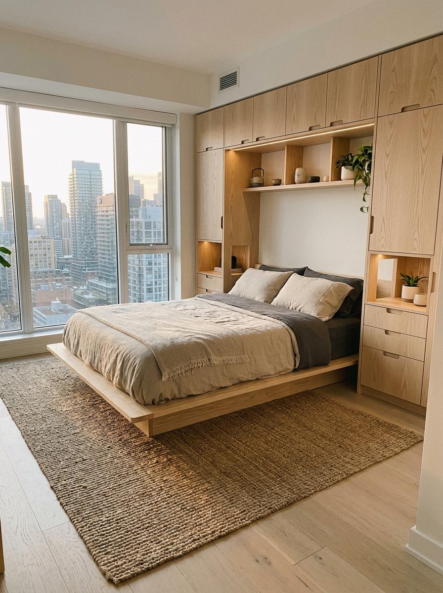 How This Small Room Utilizes Japandi Design Ideas