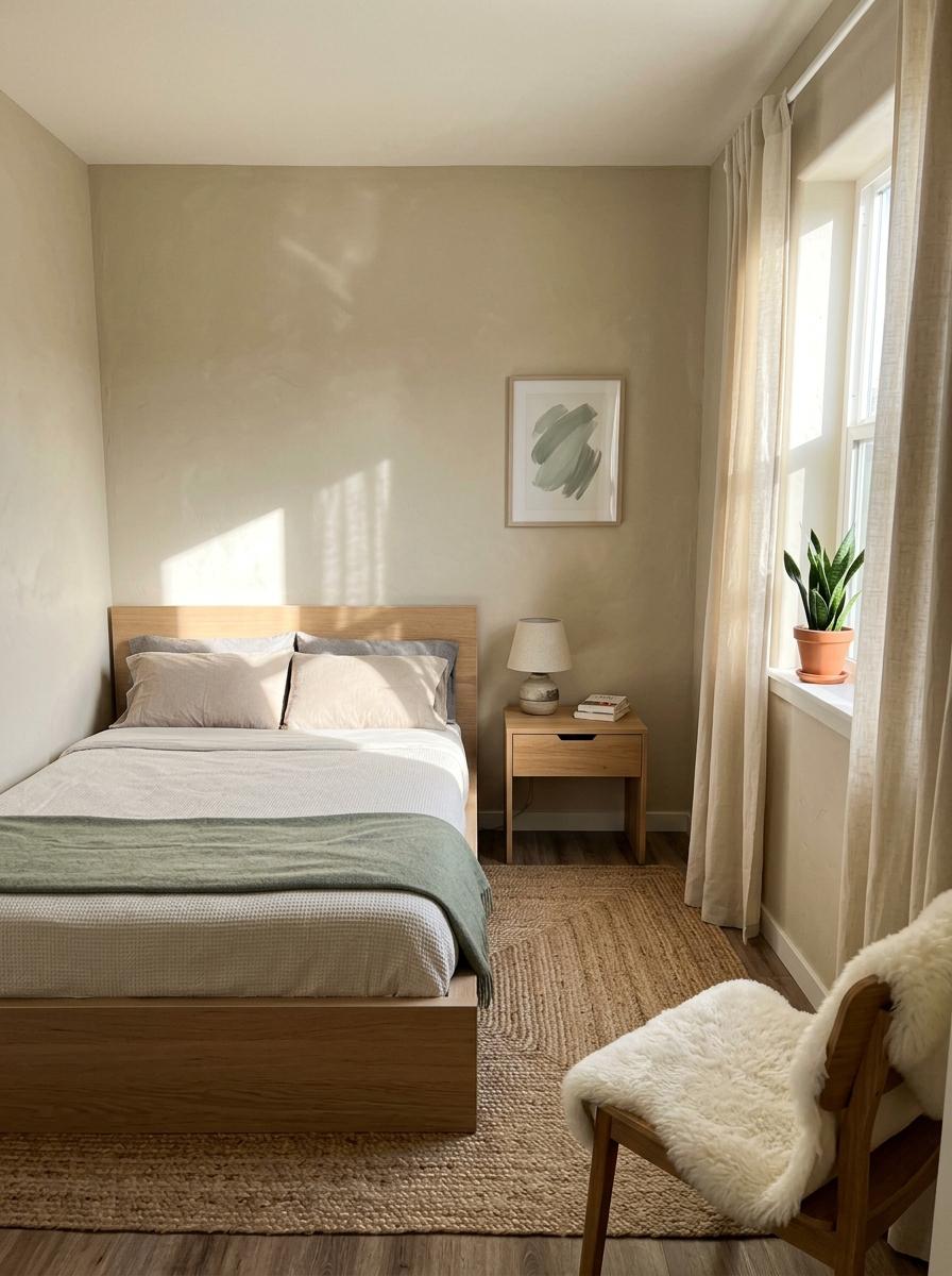 How This Tiny Bedroom Utilizes Japandi Design Layouts