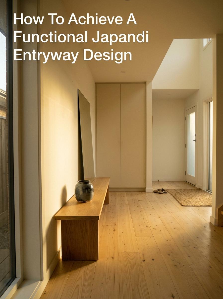 How To Achieve A Functional Japandi Entryway Design