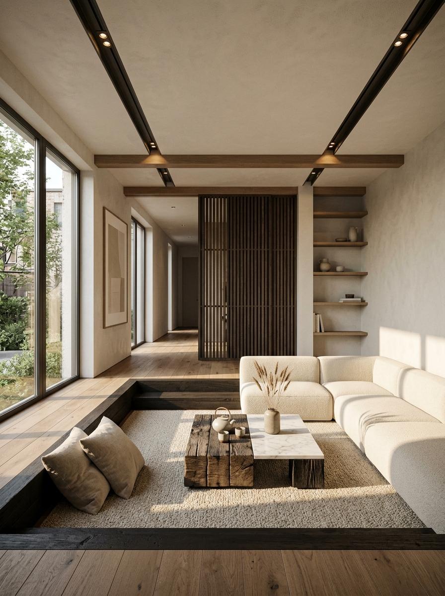 How To Achieve An Elegant Luxury Japandi Living Room Aesthetic