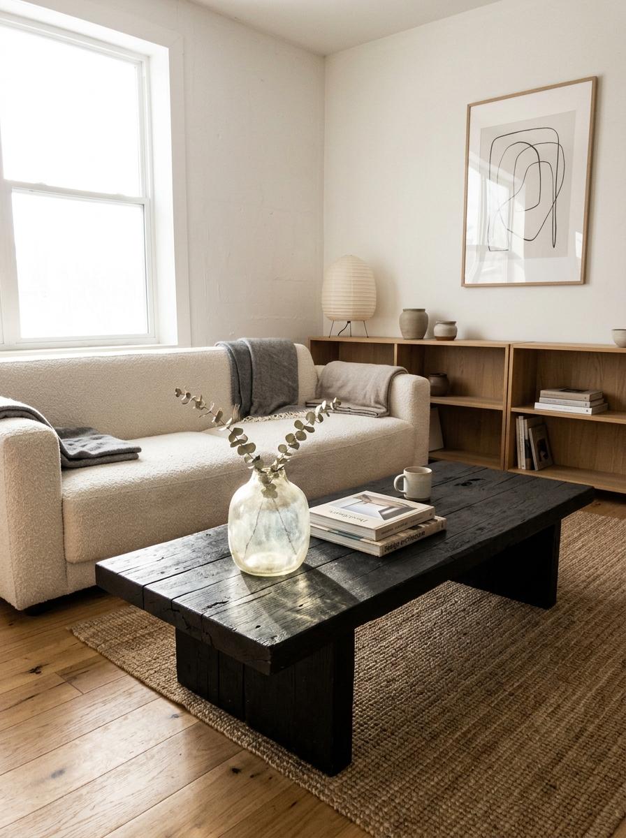 How To Anchor Your Space With Japandi Living Room Furniture