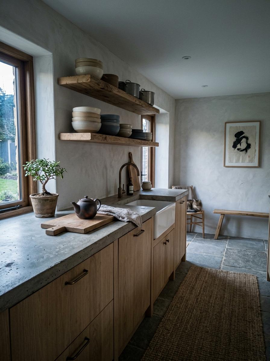 How To Balance Textures In A Rustic Japandi Kitchen