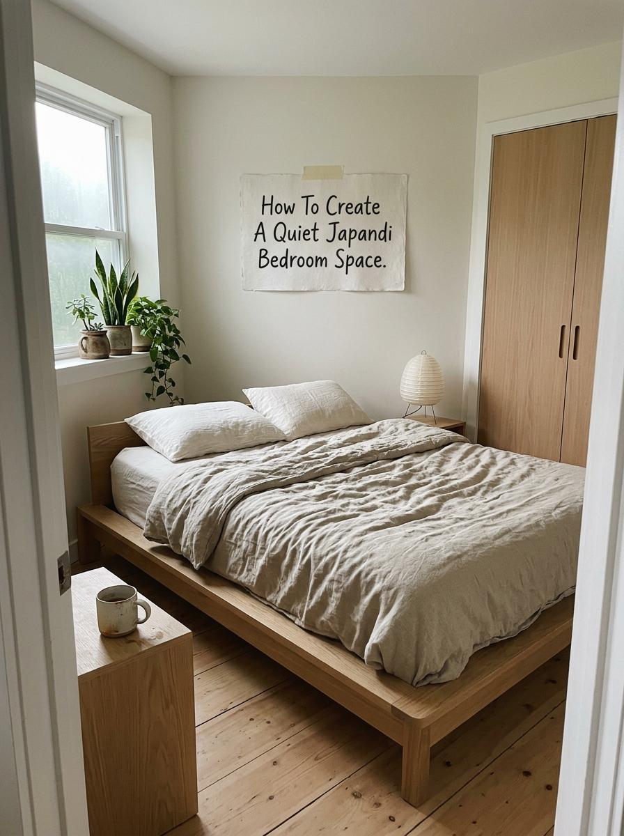 How To Create A Quiet Japandi Bedroom Space