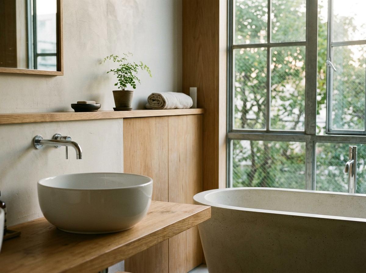 How To Create A Sophisticated Japandi Style Bathroom Layout